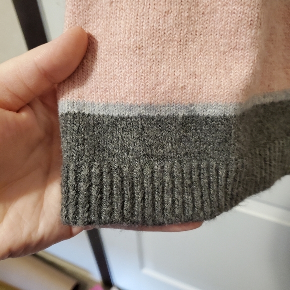 A New Day Cardigan Sweater- Grey/Pink/White (Size XS) - Picture 11 of 16